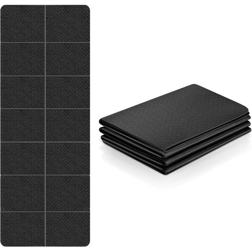 Slep-Tapis De Yoga, Tapis De Sport Antidérapant Pliable, Tapis Yoga De Voyage Pour Femme Homme, Tapis D'exercice Pour Pilâtes, Gym, Aérobic, Stretching, Entraînement - 183 X 61 X 0.4cm