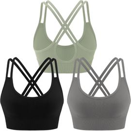 Slep-Soutien Gorge Sport Femme Brassiere Femme Sans Armature Brassiere Da Sport Brassiere Sport Femme Rembourree Femme Pour Sport Fitness Jogging Yoga S-Xl