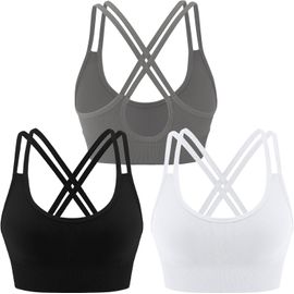 Slep-Soutien Gorge Sport Femme Brassiere Femme Sans Armature Brassiere Da Sport Brassiere Sport Femme Rembourree Femme Pour Sport Fitness Jogging Yoga S-Xl