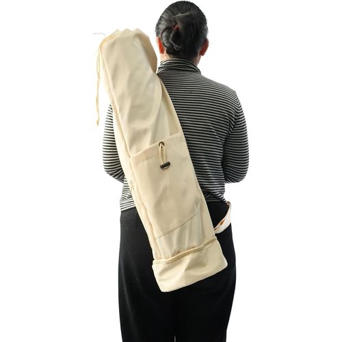 Slep-Sac Yoga Tapis Rangement Pour Tapis De Yoga Sac De Yoga Sac Pour Tapis De Sport Séparation Humide Et Sèche Ochette À Cordon Pour Bouteille D'eau Et Poches Latérales Zippées