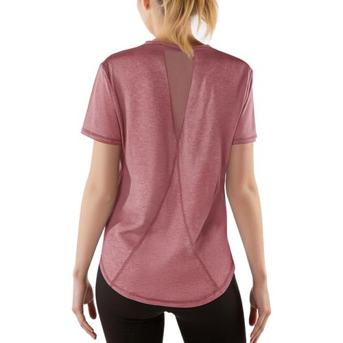 Slep-T-Shirt De Sport Pour Femme, Haut De Sport, Dos En Maille, Coupe Ample, Haut De Course, De Yoga, Léger, Évacuant L'humidité, Col Rond, Manches Courtes Pour Dames