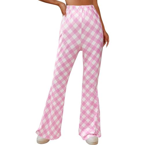 Slep-Pantalons Fluide Évasés Des Années 70 Femme - Taille Haute Elastique Yoga Leggings Sport Vetement Ete Pantalon Large Disco Pilates Chic Et Elegant Hippie Deguisement Adulte