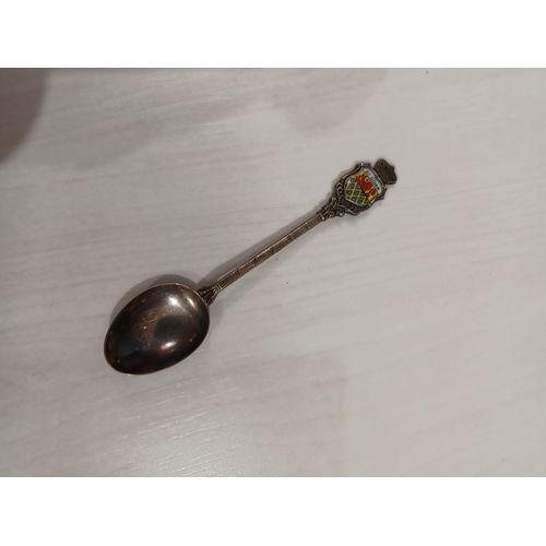 Cuillère De Collection, Métal Argenté,Emblème Ville De St Goar