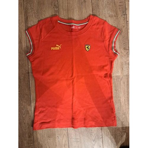 Débardeur Puma Ferrari Top Femme M Tee-Shirt Shirt Sans Mache