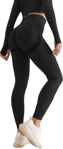 Jexnovashop-Legging De Sport De Compression Femme Taille Haute Scrunch Butt Leggings Push Up Fitness Pantalon De Sport Yoga Opaque Sans Couture Slim Fit