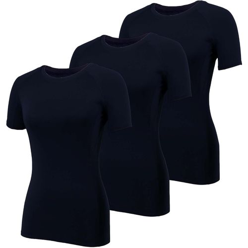 Slep-Lot De 3 T-Shirts Et Tops De Sport Femme À Manche Courtes Sportswear Running Léger Haut Col Rond Respirant Fitness Pilates Yoga Tee Shirt
