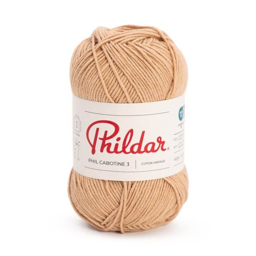 Pelote De Coton Phildar - Phil Cabotine 3 - 40g : Douceur Et Légèreté Au Rendez-Vous ! Camel