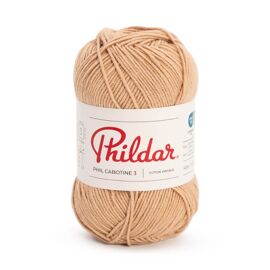 5 Pelotes De Coton Phil Cabotine Jean Bleached - Neuves - Couleur Bleu - Taille Aiguille 3,5 - Marque Phildar - Lot Pour Tricot/crochet
