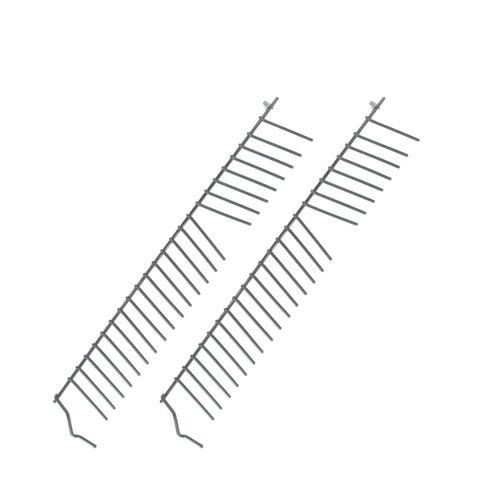 Lot de 2 tiges rabattables panier inférieur d'origine Lave-vaisselle (00668360 BOSCH NEFF JUNKER CONSTRUCTA SIEMENS BLAUPUNKT VIVA)