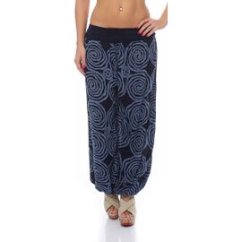 Slep-Malito Femme Culotte Bouffante Avec Spirale Design Harem Pantalon Pantalon Aladin Yoga 1718
