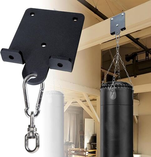 Crochet De Suspension Robuste Pour Sac De Boxe, Rotation À 360 °, Crochet De Poutre En Bois Pour Entraînement De Boxe, Muay Thai, Yoga Aérien, Balançoire Et Hamac
