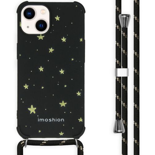 imoshion Coque Design avec cordon iPhone 14 Stars Gold