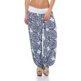 Slep-Malito Femme Culotte Bouffante Avec Spirale Design Harem Pantalon Pantalon Aladin Yoga 1718