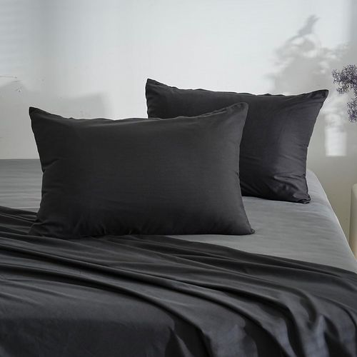 Slep-18 Couleurs Lot 2 Taie D'oreiller 30x50 Cm Noir Housse Oreiller Coussin Pour Canapé Lit Fermeture Éclair Anti-Acariens Hypoallergénique Protège Oreiller Zip Microfibre