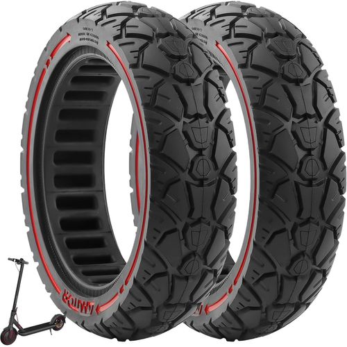 60/70-7 Pneu Solide Pour Xiaomi 4 Pro/Xiaomi 4 Pro Max 10" Pneus De Rechange En Caoutchouc Plein Pour Trottinette Électrique Pneu Plein-Antidérapants-Anti-Crevaison-Anti-Explosion