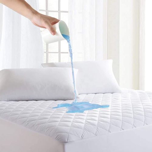 SLEP-Protège-matelas matelassé imperméable super doux et ajusté anti-allergique, respirant, hypoallergénique et silencieux (petit lit double 30 cm)