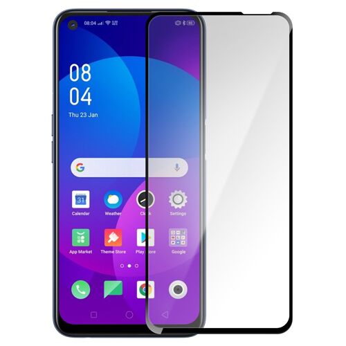 Film Oppo A72 Verre Trempé Biseauté Transparent au Contour Noir