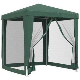Vidaxl Tente De Fête Avec 4 Parois Latérales En Maille Vert 2x2 M Pehd