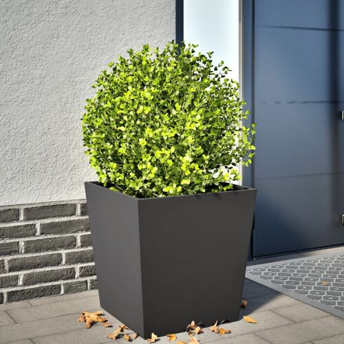 Vidaxl Jardinière Noir 50x50x50 Cm Acier
