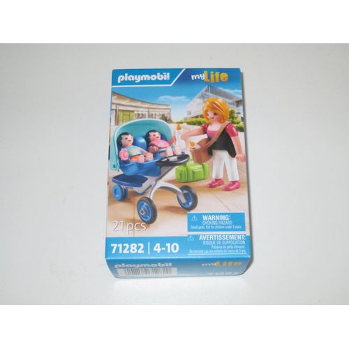 Playmobil 71282 La Maman Et Les Bébés Jumeaux "My Life"