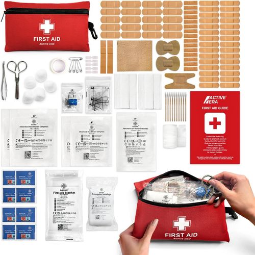 Kalanka-Trousse De Secours Complète 120 Pièces \U2013 Kit De Survie Avec Pansements, Bandages, Ciseaux Médicaux Et Couverture \U2013 Idéal Pour Maison, Bureau, Voiture, Voyage, Camping Et Randonnée