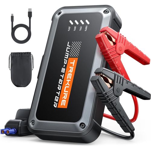 Kalanka-Booster Batterie Voiture 4000a 16800mah, 12v Démarreur Voiture (Jusqu¿À 9.0l Essence & 8.5l Diesel), Booster Batterie Moto Portable, Pince Intelligente Avec Affichage, Lumière Led À 4 Modes
