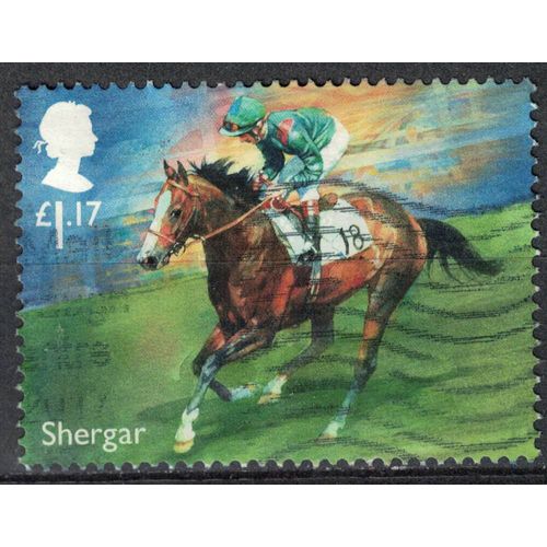 Royaume Uni 2017 Oblitéré Used Racehorse Shergar Cheval De Course Pur Sang Anglais Su