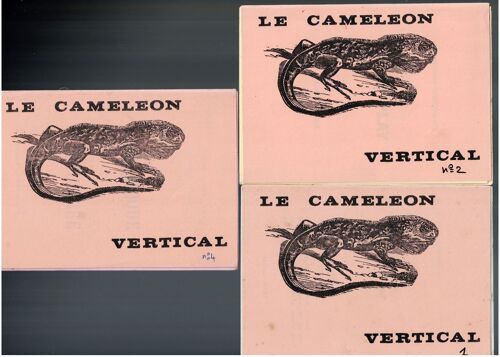 J. Baudou : Le Caméléon Vertical N° 1, 2, 4.