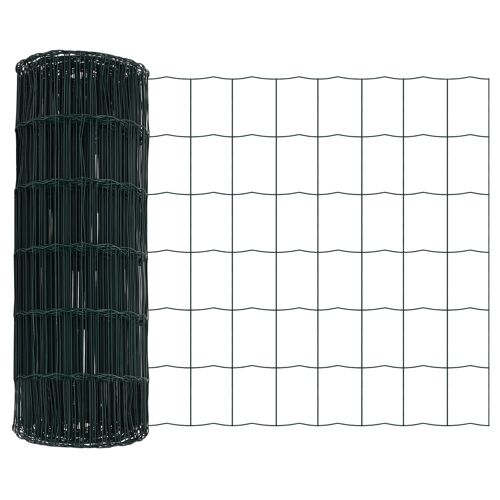 Vidaxl Clôture Euro Verte 0.4x10 M En Acier