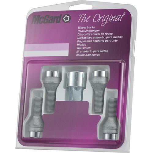 KALANKA-Set de boulons Anti-vol M14x1.25 - Conique - Longueur 27.3mm (17mm tête), Argenté