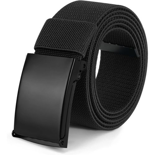 Men's Nylon Belt,120/125/130 Cm Elastic Belt For Men,Military Tactical Belts,Adjustable Metal Free Plastic Buckle,Quick Through Airport Security.[E315]