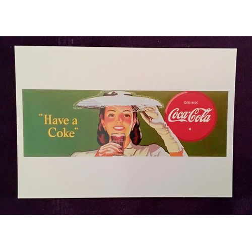 Carte Postale Colection Coca Cola - Représentant Publicité De 1945