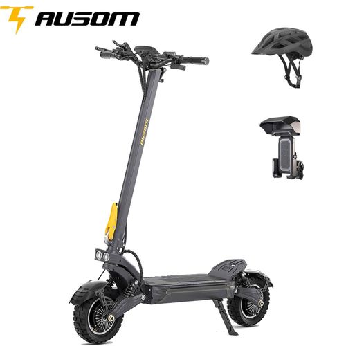 Ausom F1 Max Trottinette Électrique, Moteur 2 X 1400w, Batterie 60v 20,8ah, Pneus 10 Pouces, Vitesse Maximale 72km/H, Avec Deux Cadeaux