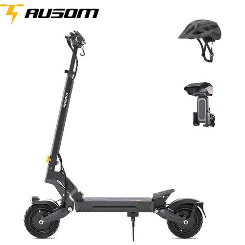 Ausom L2 Trottinette Électrique, Moteur 2 X 800 W, Batterie 48 V 15,6 Ah, Pneus 10 Pouces, Vitesse Maximale 55 Km/H, Avec Deux Cadeaux