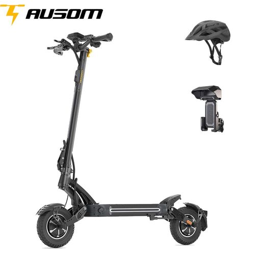 Ausom Sr1 Trottinette Électrique, Moteur 2 X 1000w, Batterie 52v 20.8ah, Pneus 10 Pouces, Vitesse Maximale 65 Km/H, Avec Deux Cadeaux