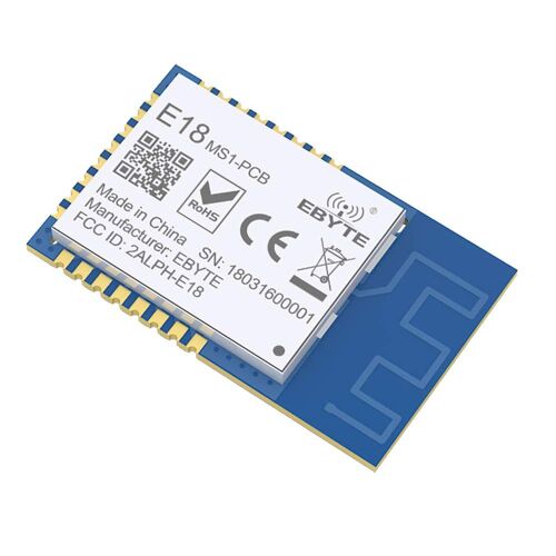 CC2530 ZigBee Module 2.4GHz 2.5mW PA + LNA Wireless Module IO SMD Wireless PCB Antenna for Smart and Industrial Sensors E18-MS1-PCB