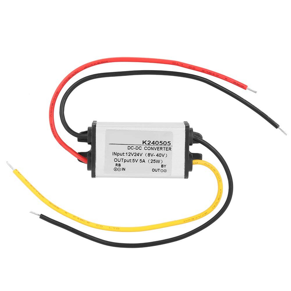 Qiilu Convertisseur Buck 12V/24V-5V Convertisseur De Tension DC