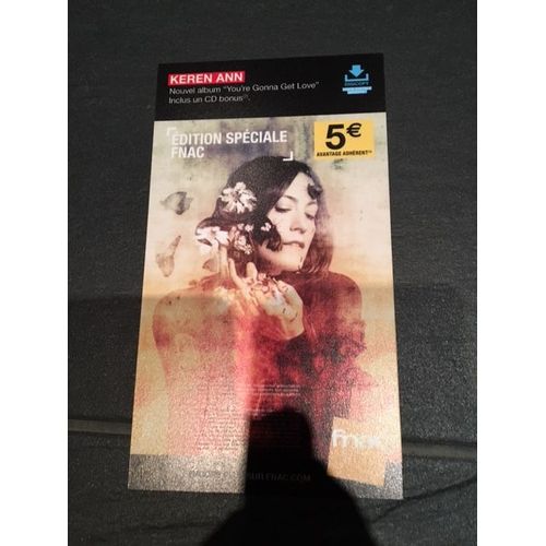 Keren Ann "You're Gonna Get Love" Plv Carton Rigide 15cm*25cm
