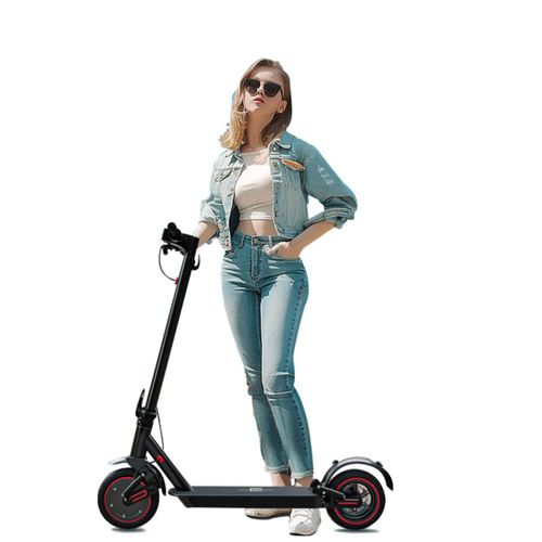 Trottinette Électrique Ultra-Légère Aovo T1 Pro, 350 W, 36 V, 10,4 Ah, Noire