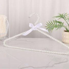 Lot De 2 Cintres À Perles Élégants Pour Adultes-Cintres En Plastique Avec Perles-Pour Armoire-Multicolore