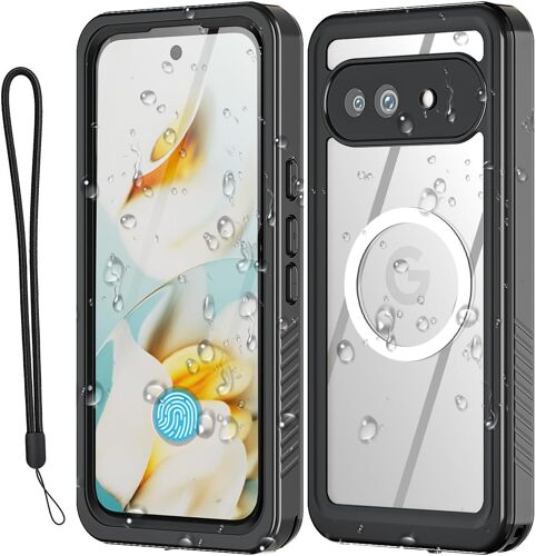 LORANKA-Coque étanche pour Google Pixel 9A avec support MagSafe, résistante à la neige, à la poussière et aux chocs, protection complète 360 avec certification IP68, étui subaquatique entièrement