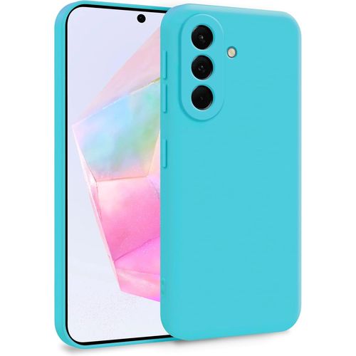 Coque Silicone Compatible Avec Samsung Galaxy A36 5g - Case Tpu Souple & Soft Avec Doublure Microfibre - Cover Protection Extra Fine & Légère Turquoise[Hou991807]