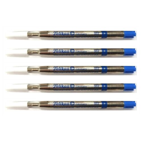 Pelikan Lot de 5 Recharges Grande Capacité pour stylo-bille 337 Pointe Fine Bleu