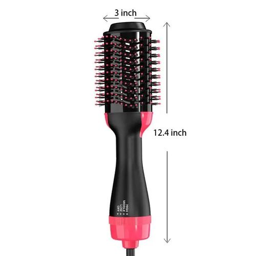 Lisapro 2 En 1 Une ¿¿Tape S¿¿Che-Cheveux Et Volumateur Lisseur Brosse ¿¿ Air Chaud Bigoudi Beaut¿¿ Et Sant¿¿ Coiffage--Rouge