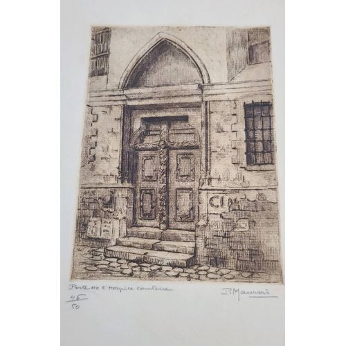 Illustration Porte De L'Hospice Comtesse De Pierre Maurois