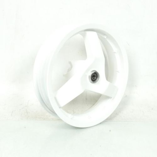 Jante Av Pour Scooter Peugeot 50 Jet Force 3x13 748488bl Blanc Grimeca Neuf