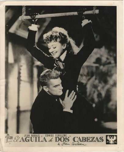L'aigle À Deux Têtes - Film 1947 Réalisé Par Jean Cocteau Avec Edwige Feuillère , Jean Marais - 1 Photo Originale D'exploitation De Cinéma Argentine - 1 Petite Affiche 20,5x25,5 Cm