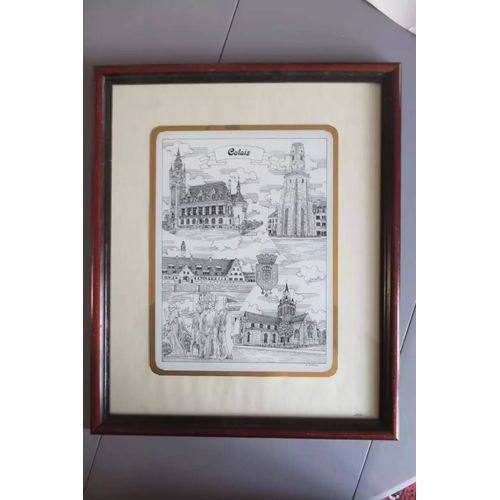 Gravure Sur Verre Calais Par David Hélaut Encadrée