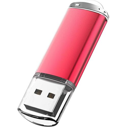 Clé USB 64Go, Flash Drive 64Go Rouge, USB 2.0, NAND, Pen Drive, Thumb Drive, PC, Mac, Windows, Linux, Compatible USB 2.0 et 1.1