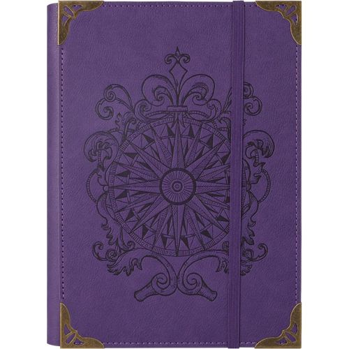 TEPPC-A5 Cahier à 6 Anneaux pour Femmes et Hommes, Journal à Couverture Rigide en Cuir PU, Boussole Vintage Journaux, Cahiers à Lignes pour l'École, Agenda, Voyage, Travail, Organiseur